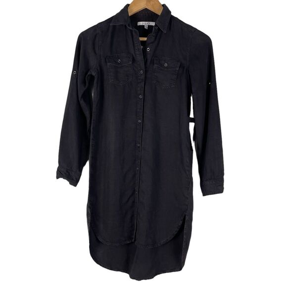SP Black Label Long Sleeve Button Down Shirt Dress Size XS NWT - Picture 1 of 10